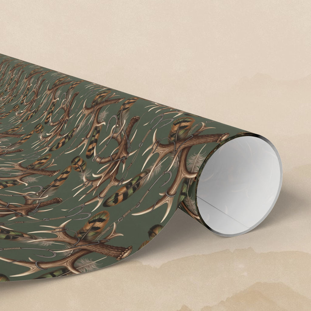 Deer Antler Wrapping Paper