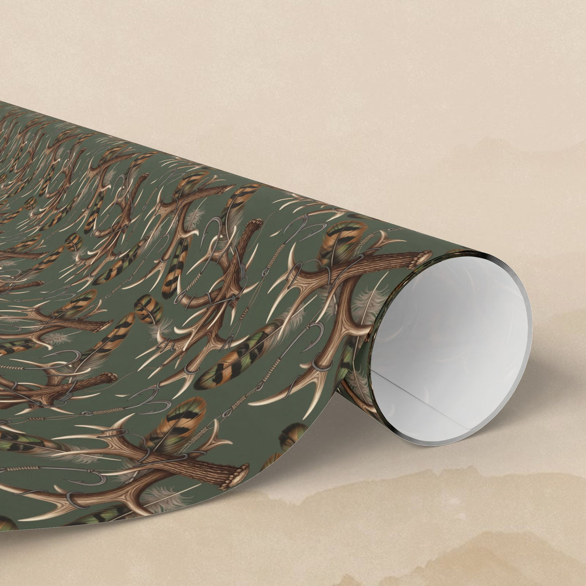 Deer Antler Wrapping Paper