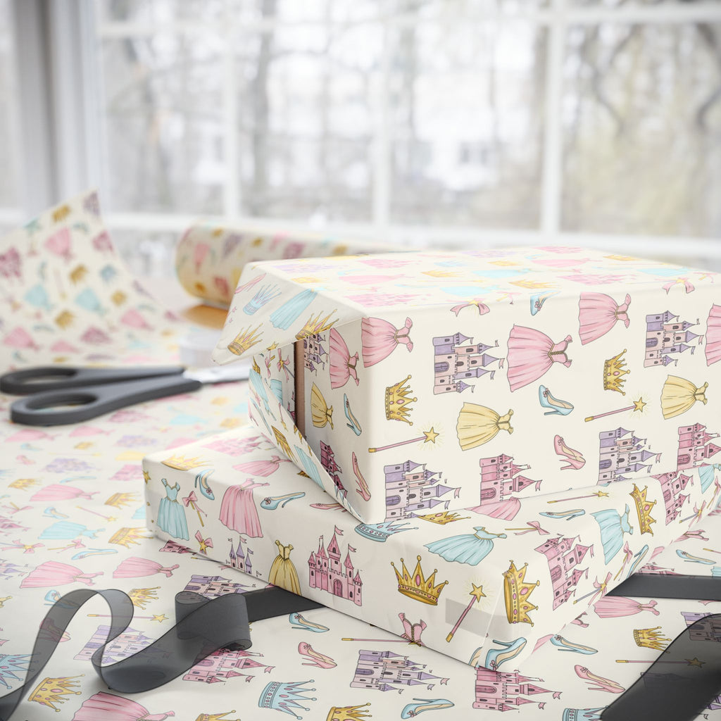 Princess Castles & Crowns Wrapping Paper