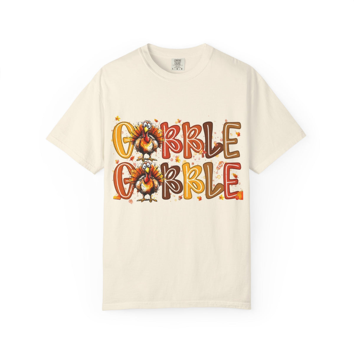 Gobble Gobble Turkey Thanksgiving Unisex Garment-Dyed T-shirt