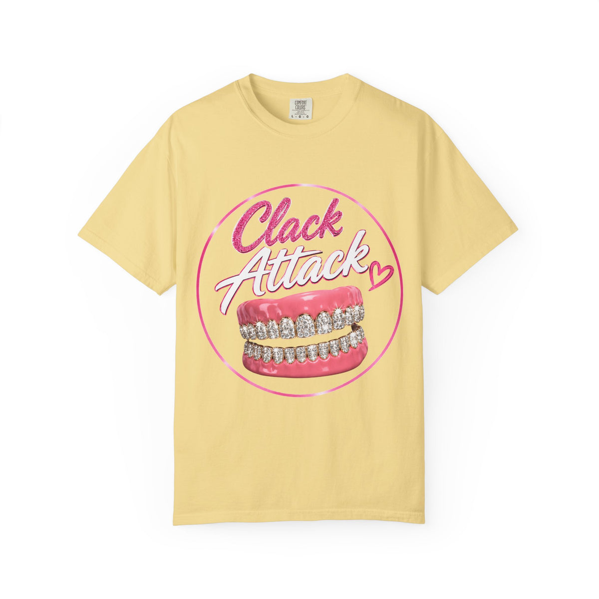 Clack Attack Blingy Denture T-shirt