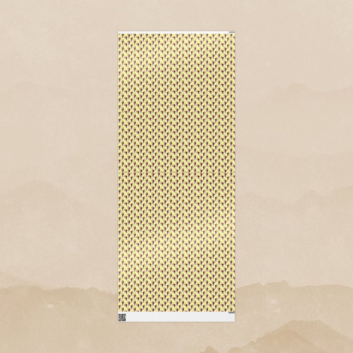 Retro Ice Cream Cone Pattern Wrapping Papers | Vintage Dessert Print