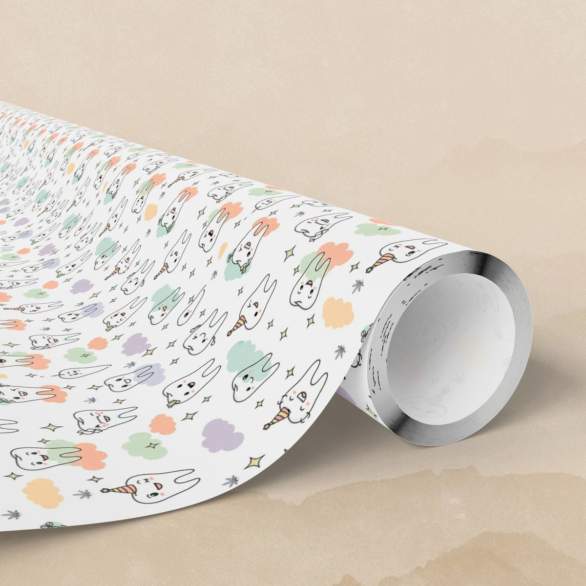 Cute Teeth Dentist Wrapping Papers