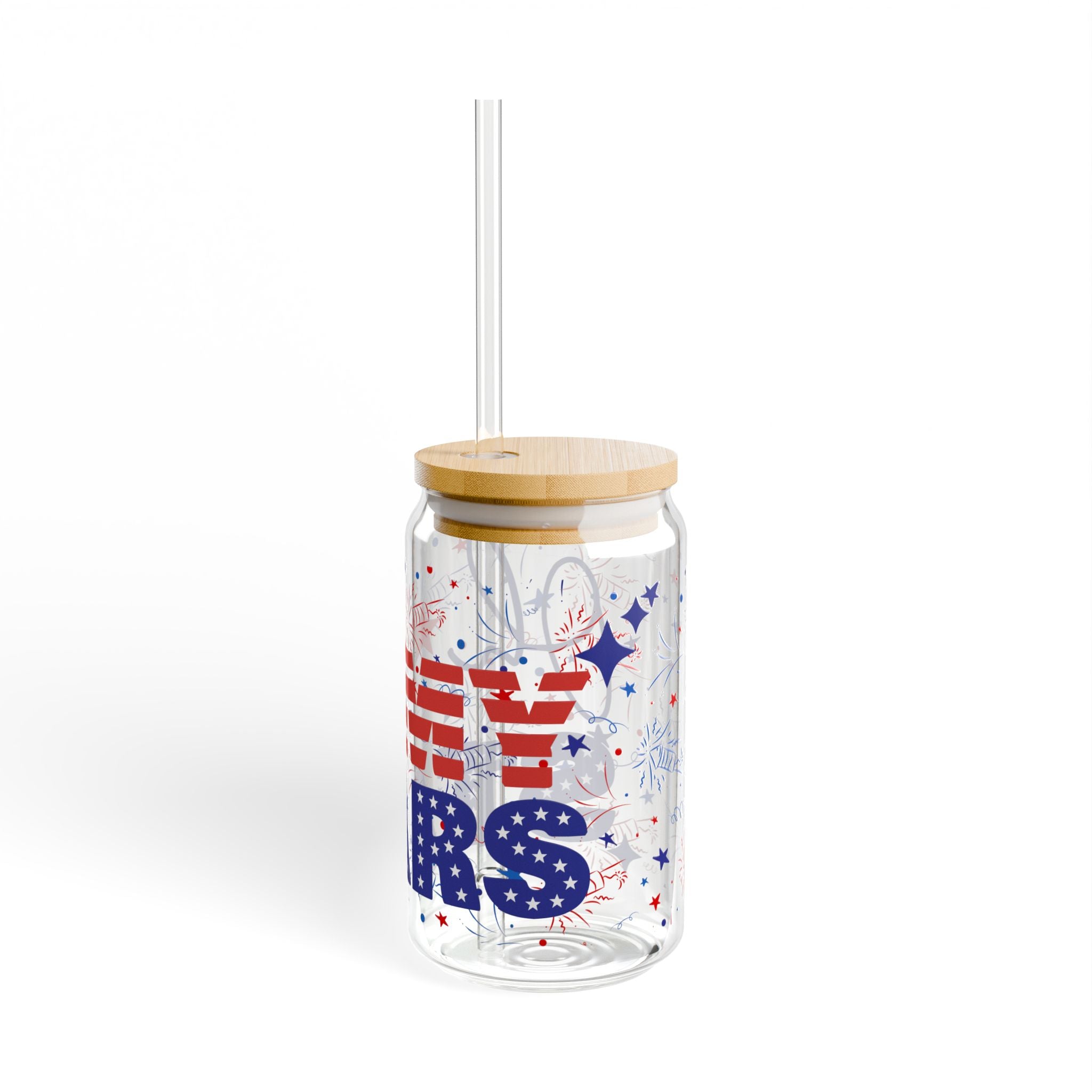 Patriotic Oh My Stars Sipper Glass