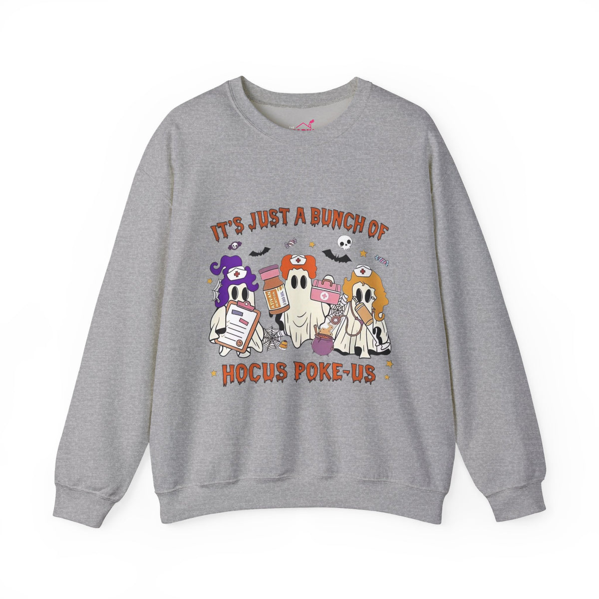 Nurse Hocus Poke Us Crewneck Sweatshirt