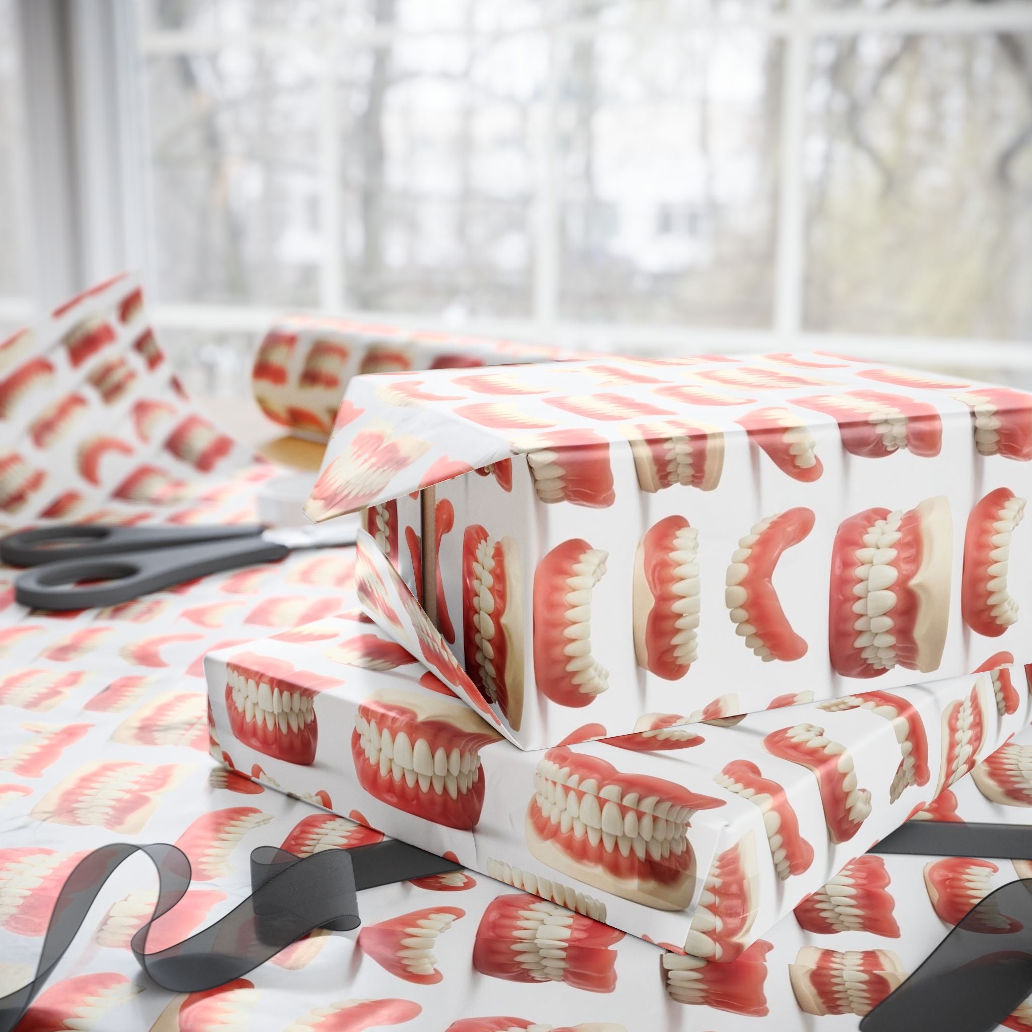 Denture Pattern Wrapping Paper
