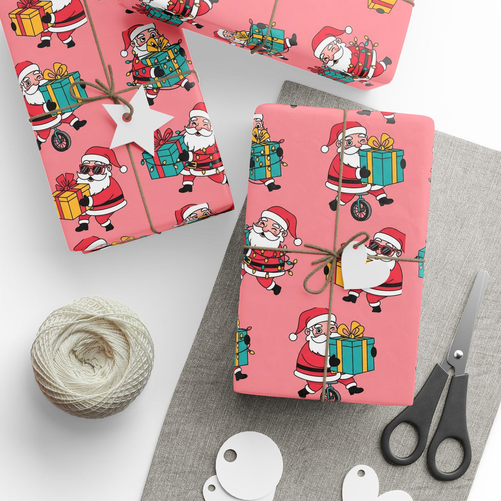 Pink Fun San6a Christmas Wrapping Papers