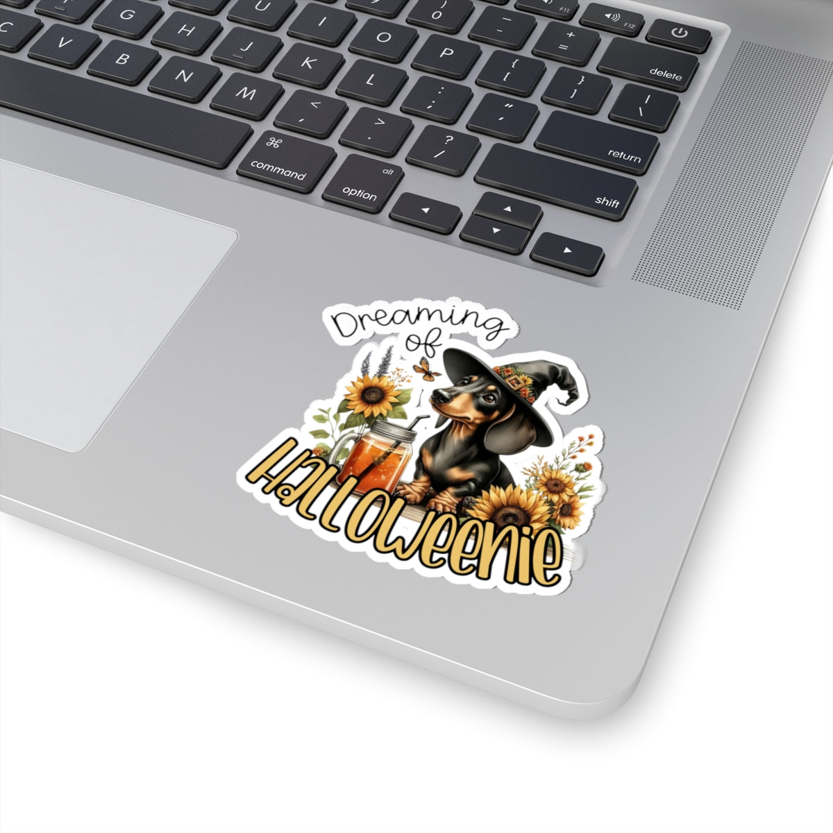 Dreaming of Halloweenie Dog Sticker