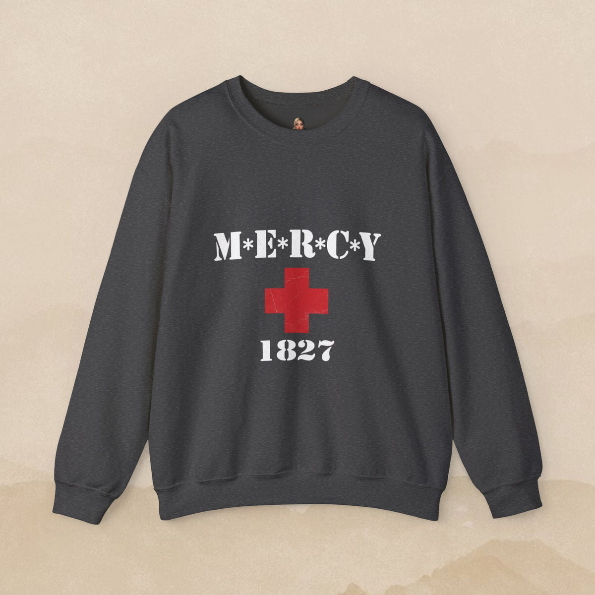 Red Medical Cross sweatshirt | Minimalist First Aid Symbol