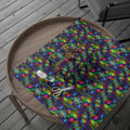 Psychedelic Rainbow Marijuana Leaf Wrapping Paper | Floral Abstract Gift Wrap