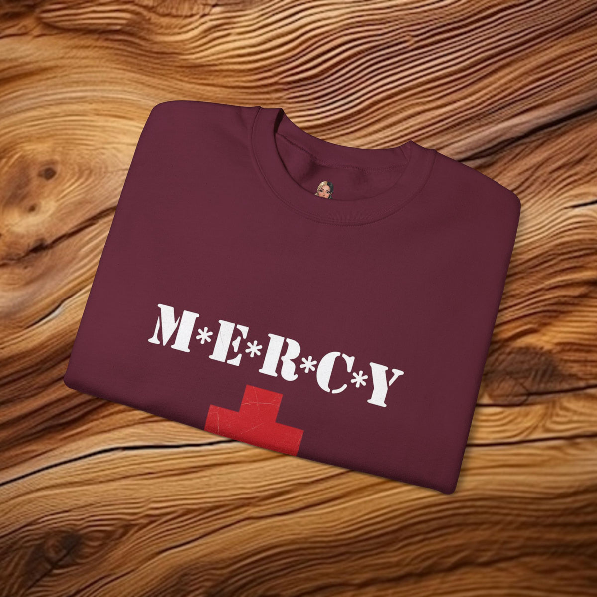 Red Medical Cross sweatshirt | Minimalist First Aid Symbol