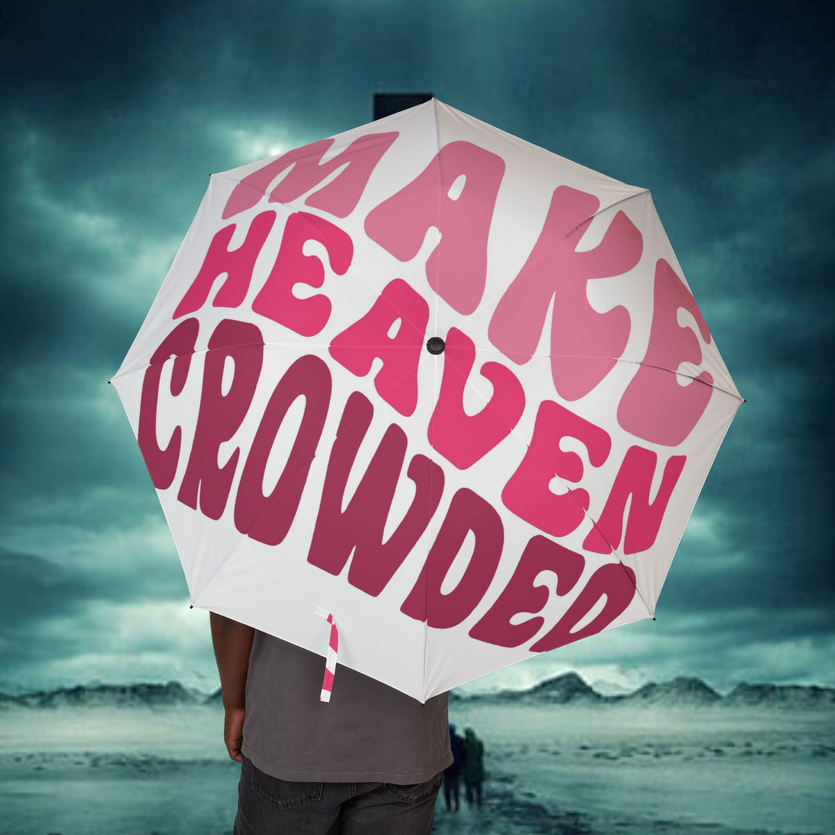 Pink Preppy Make Heaven Crowded Umbrella