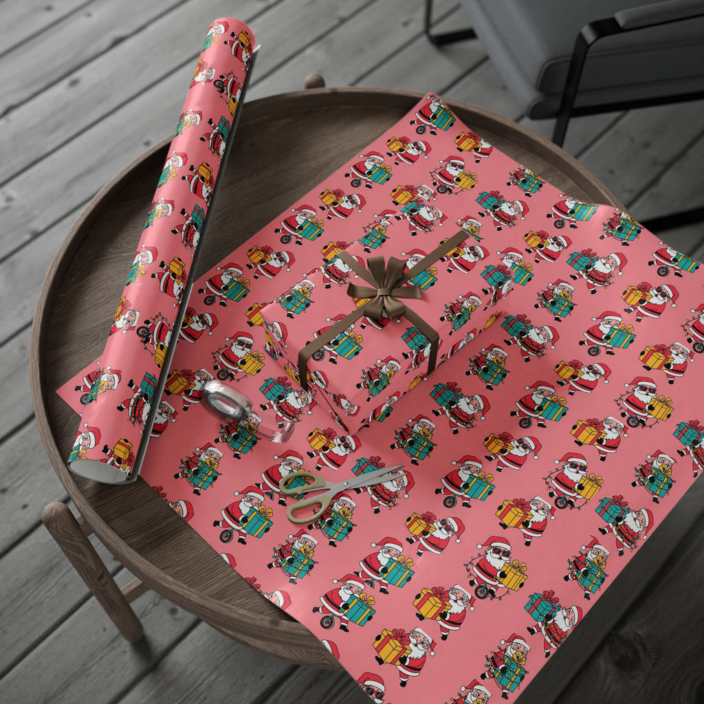 Pink Fun San6a Christmas Wrapping Papers