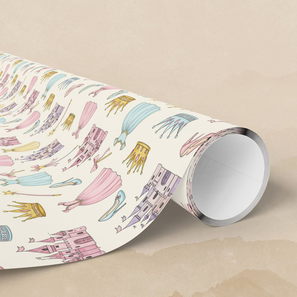 Princess Castles & Crowns Wrapping Paper