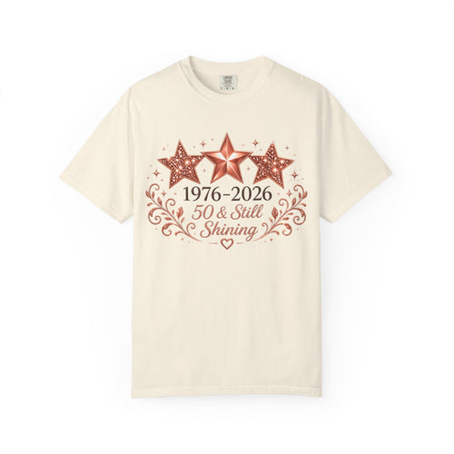 50 & Still Shining 1976-2026 T-Shirt