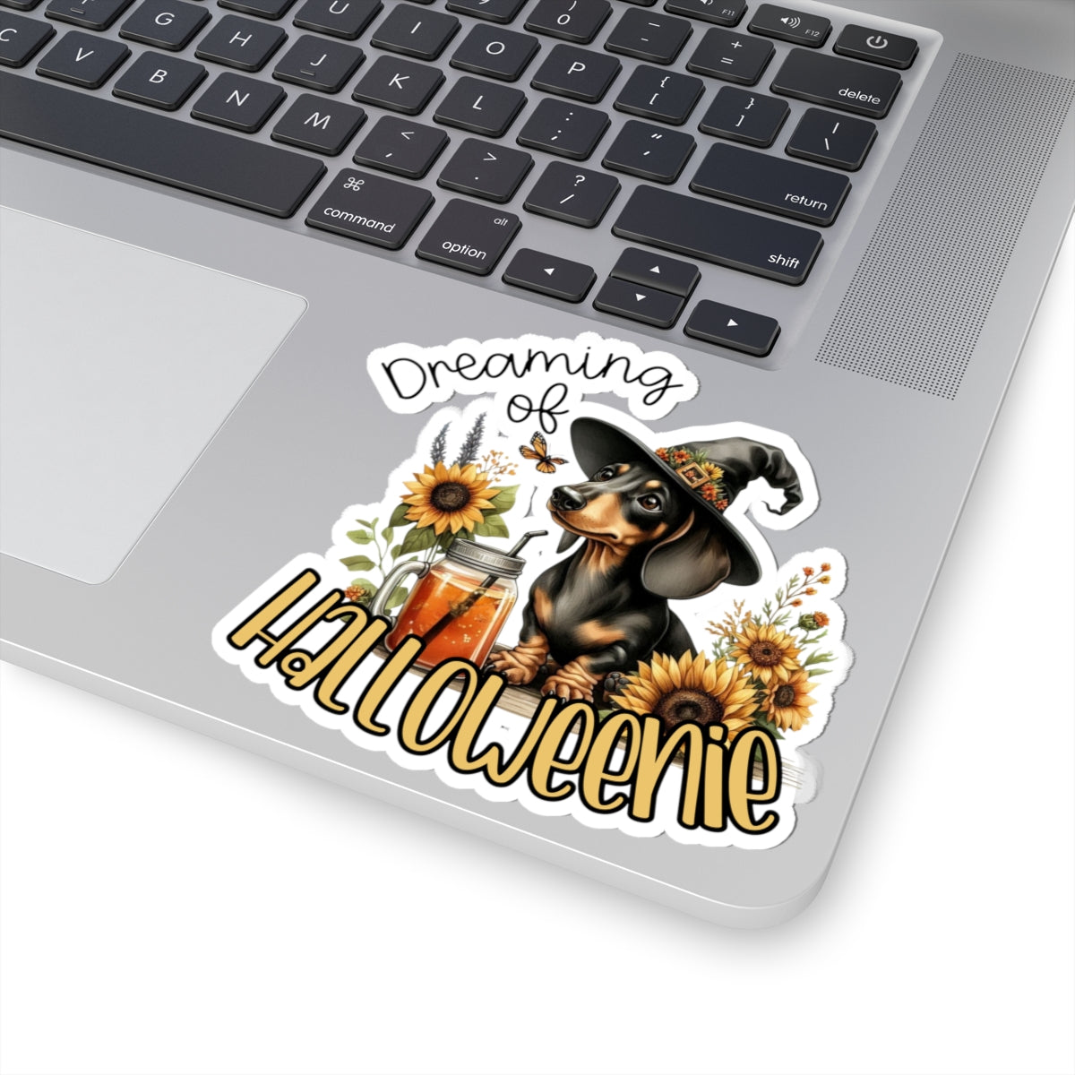 Dreaming of Halloweenie Dog Sticker