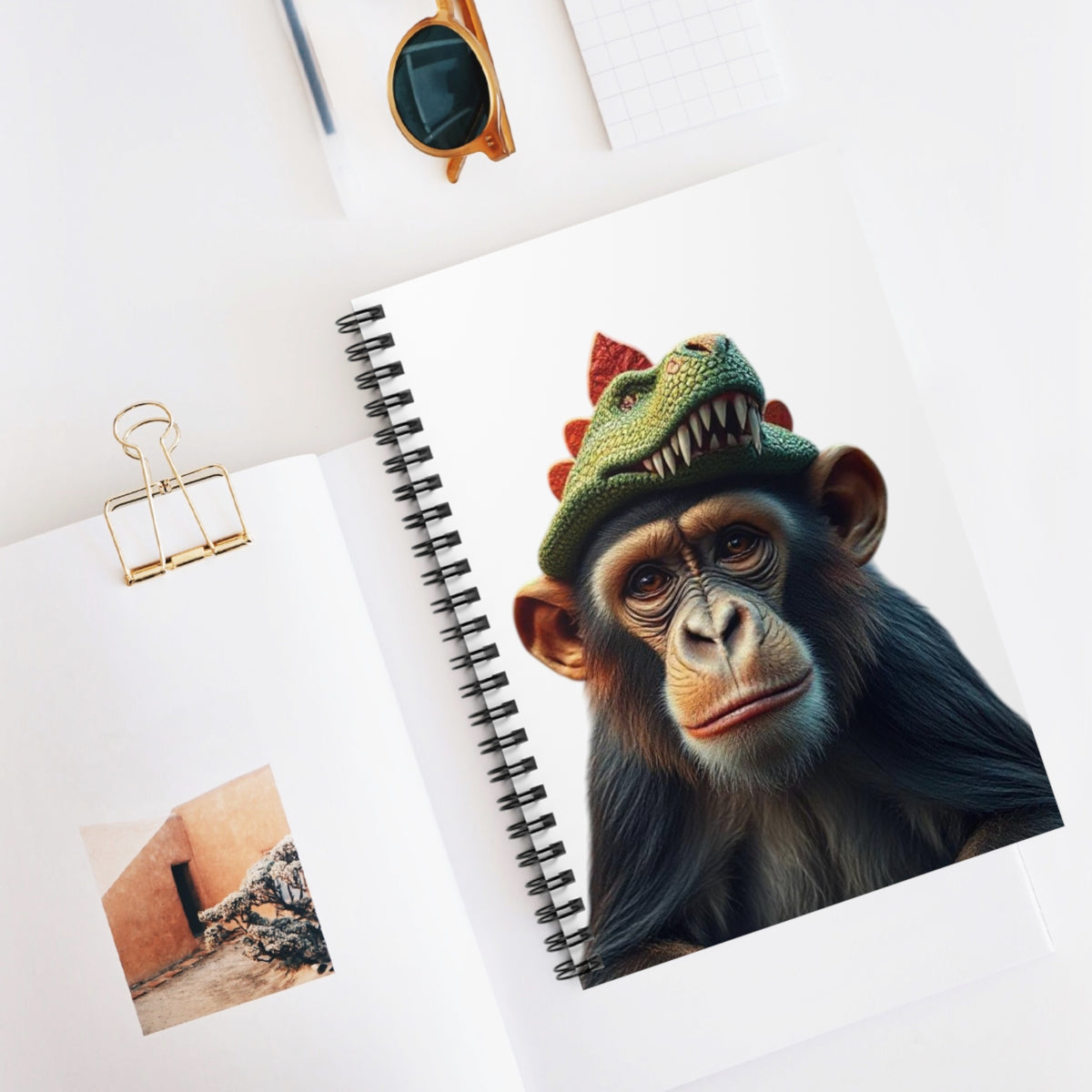 Monkey Whimsical Spiral Notebook