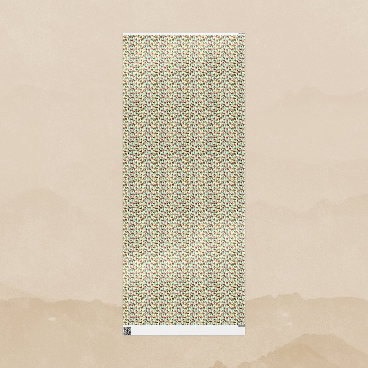 Ice Cream Cones Wrapping Paper | Patterned Gift Wrap, Dessert Party