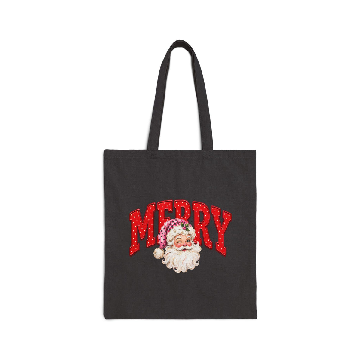Retro Santa Christmas Canvas Bag
