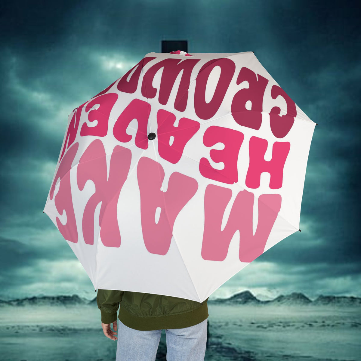 Pink Preppy Make Heaven Crowded Umbrella