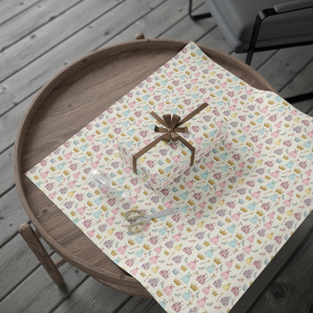 Princess Castles & Crowns Wrapping Paper