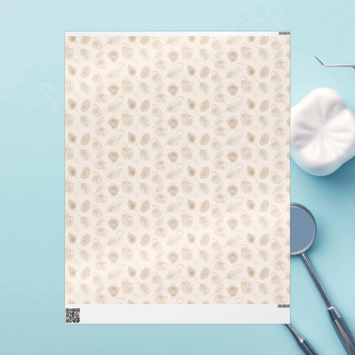Boho Tooth Wrapping Papers, Natural Tan Dental Tooth Fairy Wraps | Eco-Friendly