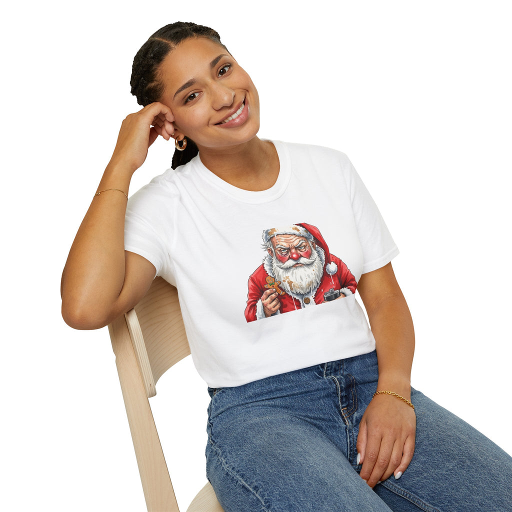 Vintage Santa Claus Smoking Pipe Tshirt