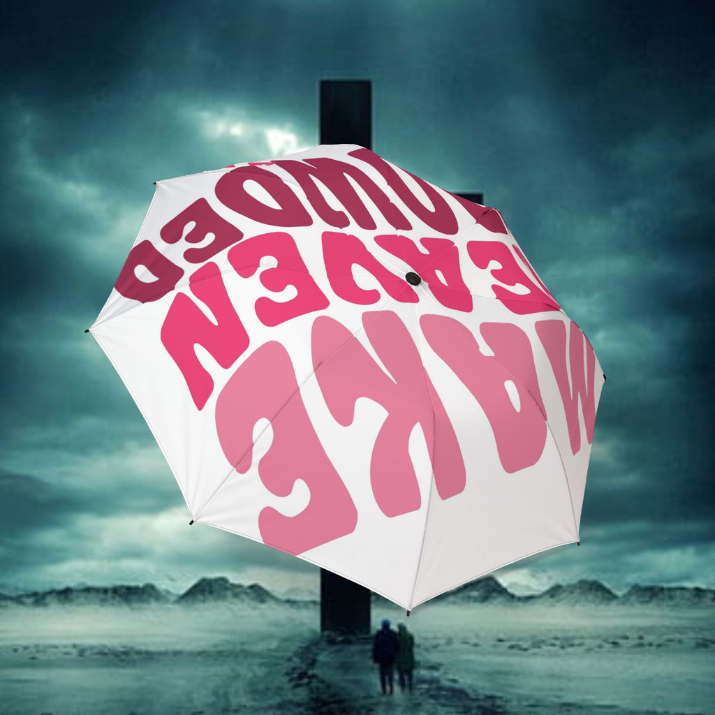 Pink Preppy Make Heaven Crowded Umbrella