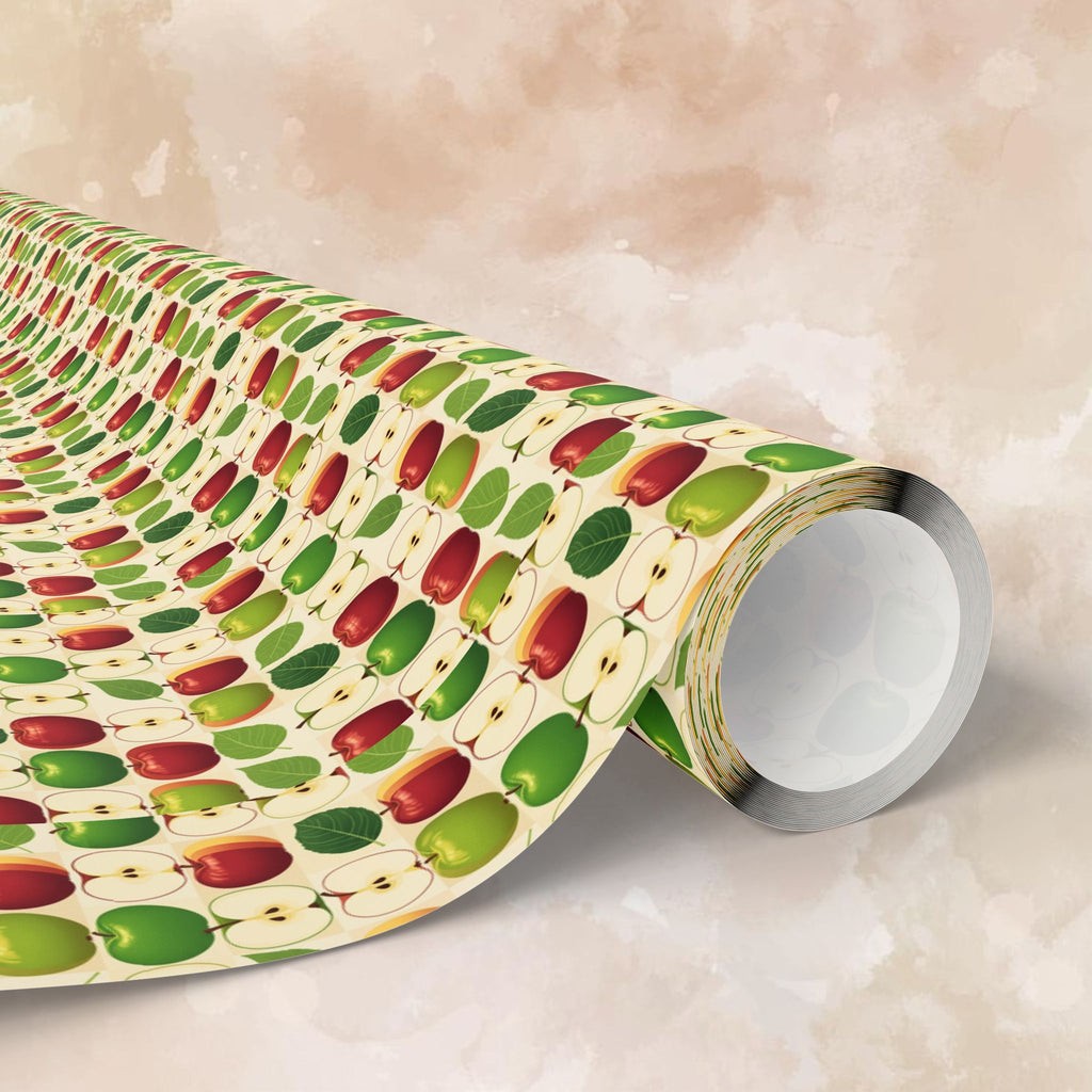 Apple Wrapping Paper | Roll, Christmas Pattern