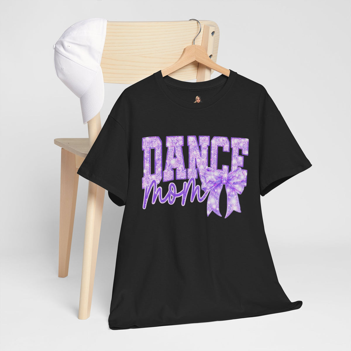 Purple Glitter Dance Mom T-Shirt