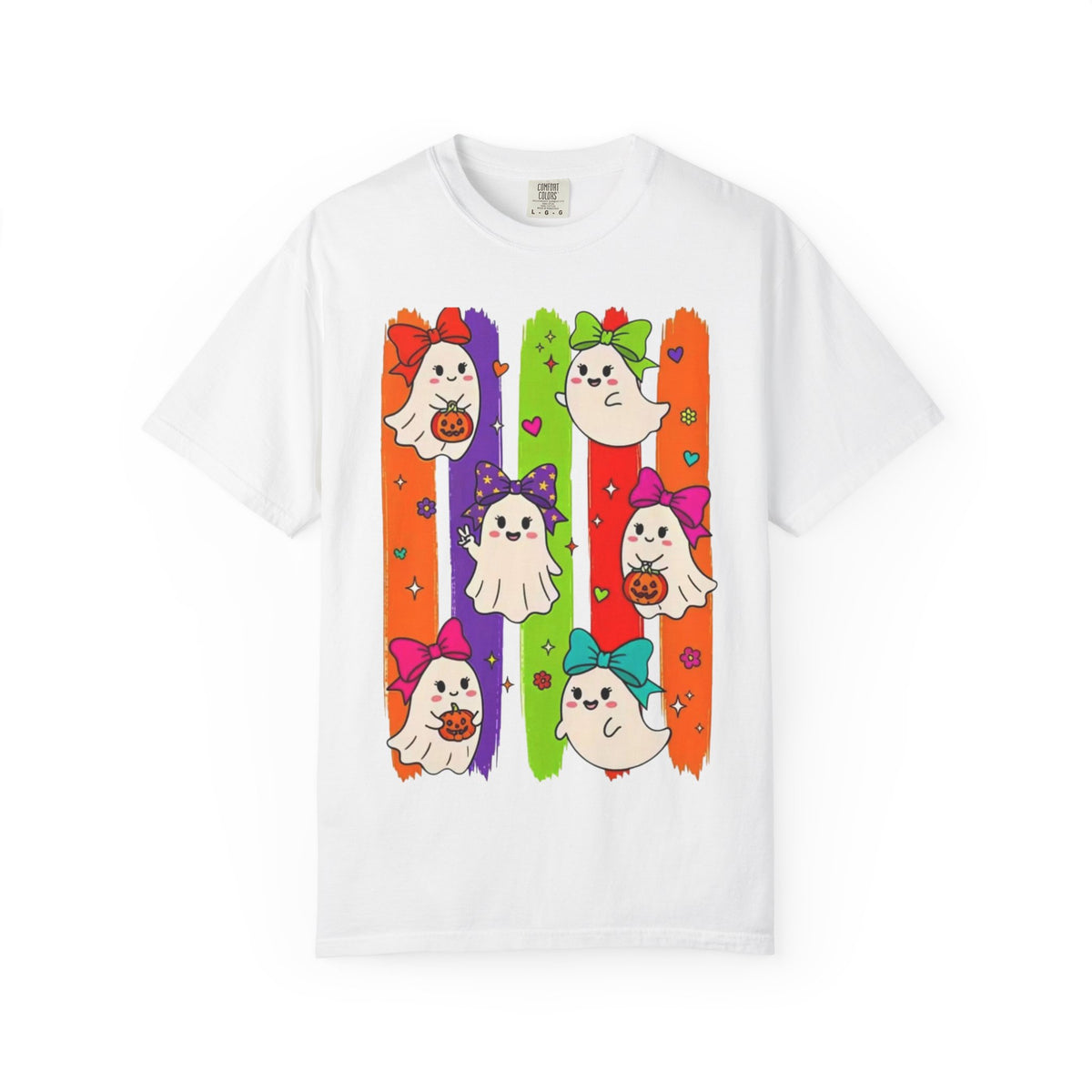 Cute Colorful Ghost Halloween T-shirt