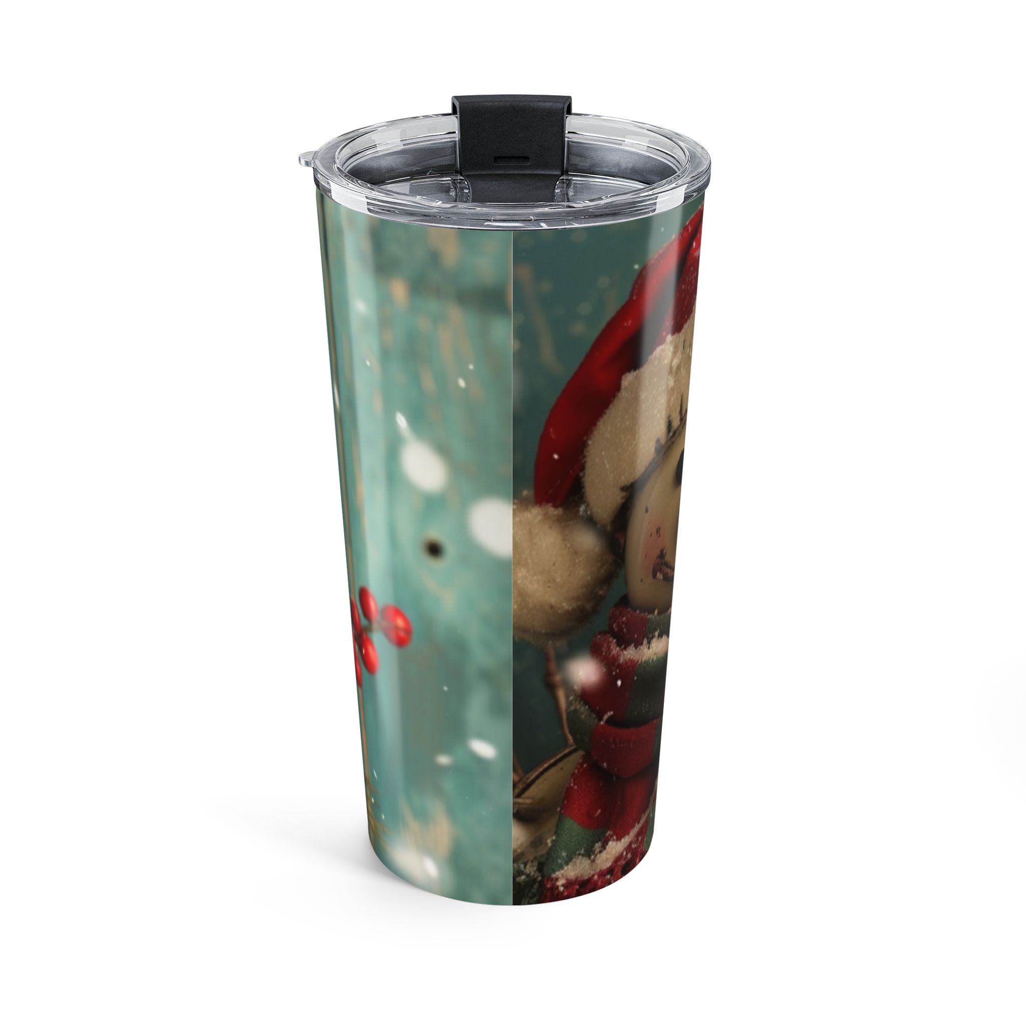 Snowman with Berries Tumbler
