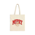 Retro Santa Christmas Canvas Bag