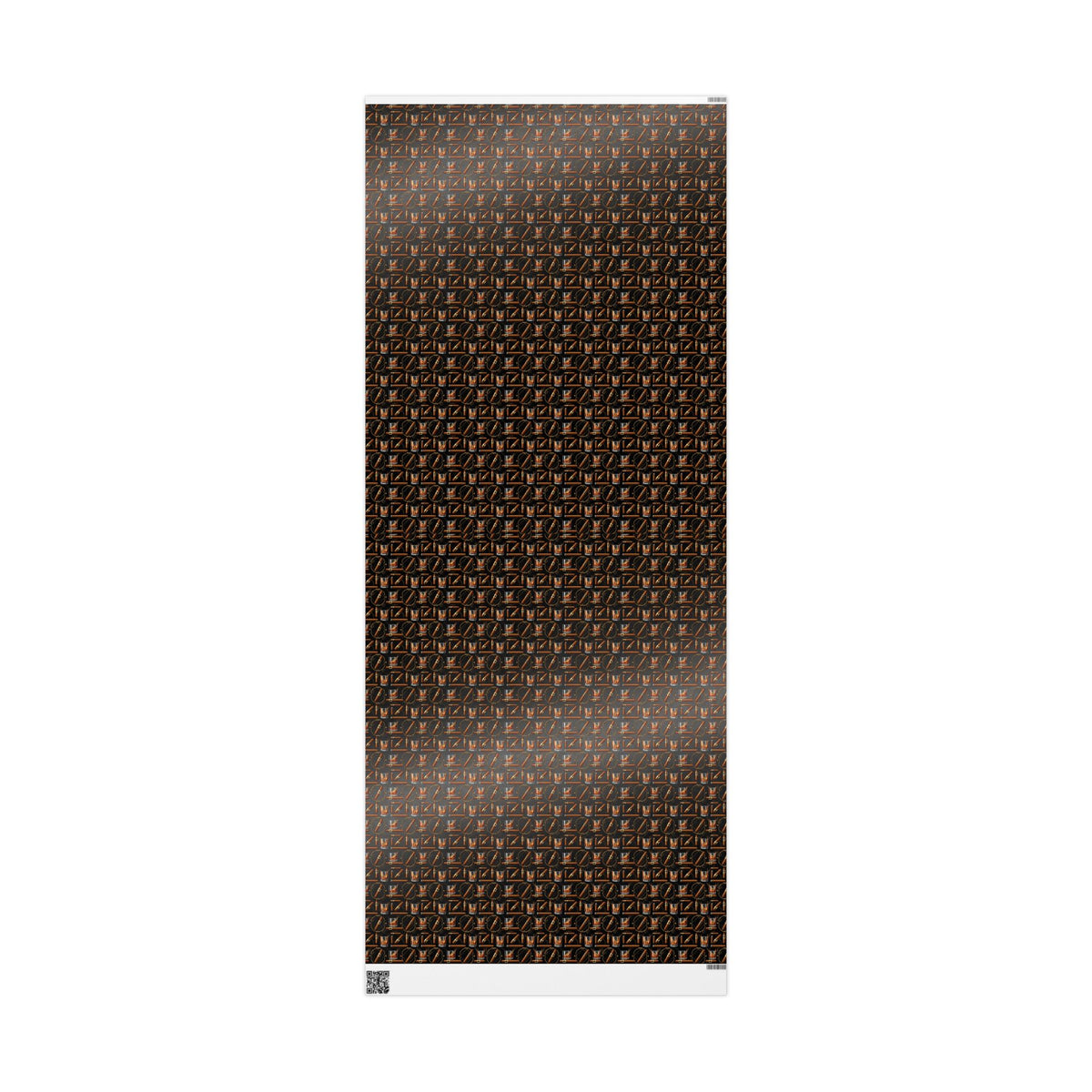 Leather Belt  & Cigars Mens Pattern Wrapping Paper | Vintage Buckle Repeat Print