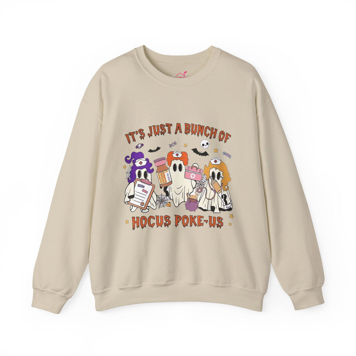 Nurse Hocus Poke Us Crewneck Sweatshirt