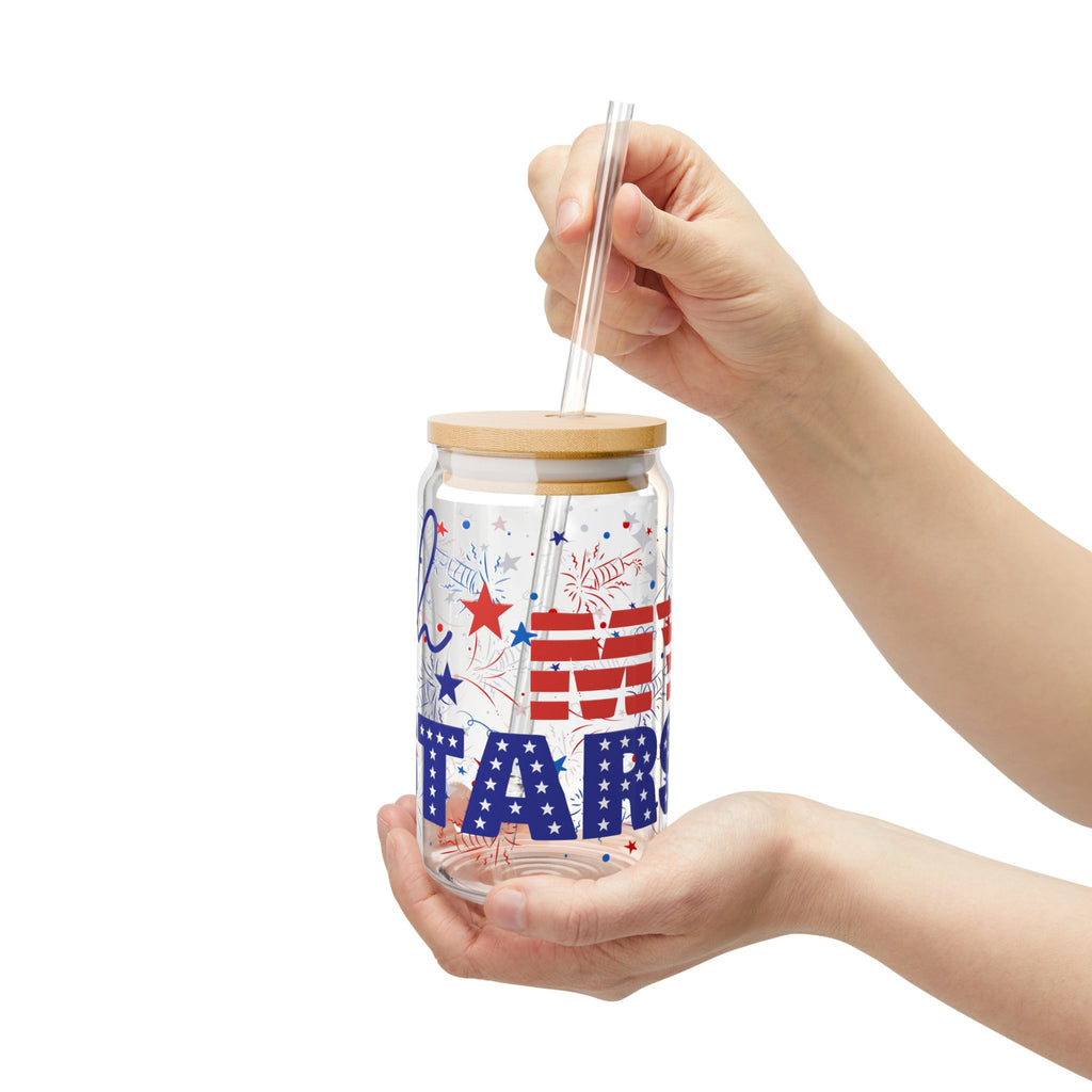 Patriotic Oh My Stars Sipper Glass