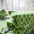 Green Lawn Mower Pattern Wrapping Paper | Farm Vehicle Gift Wrap
