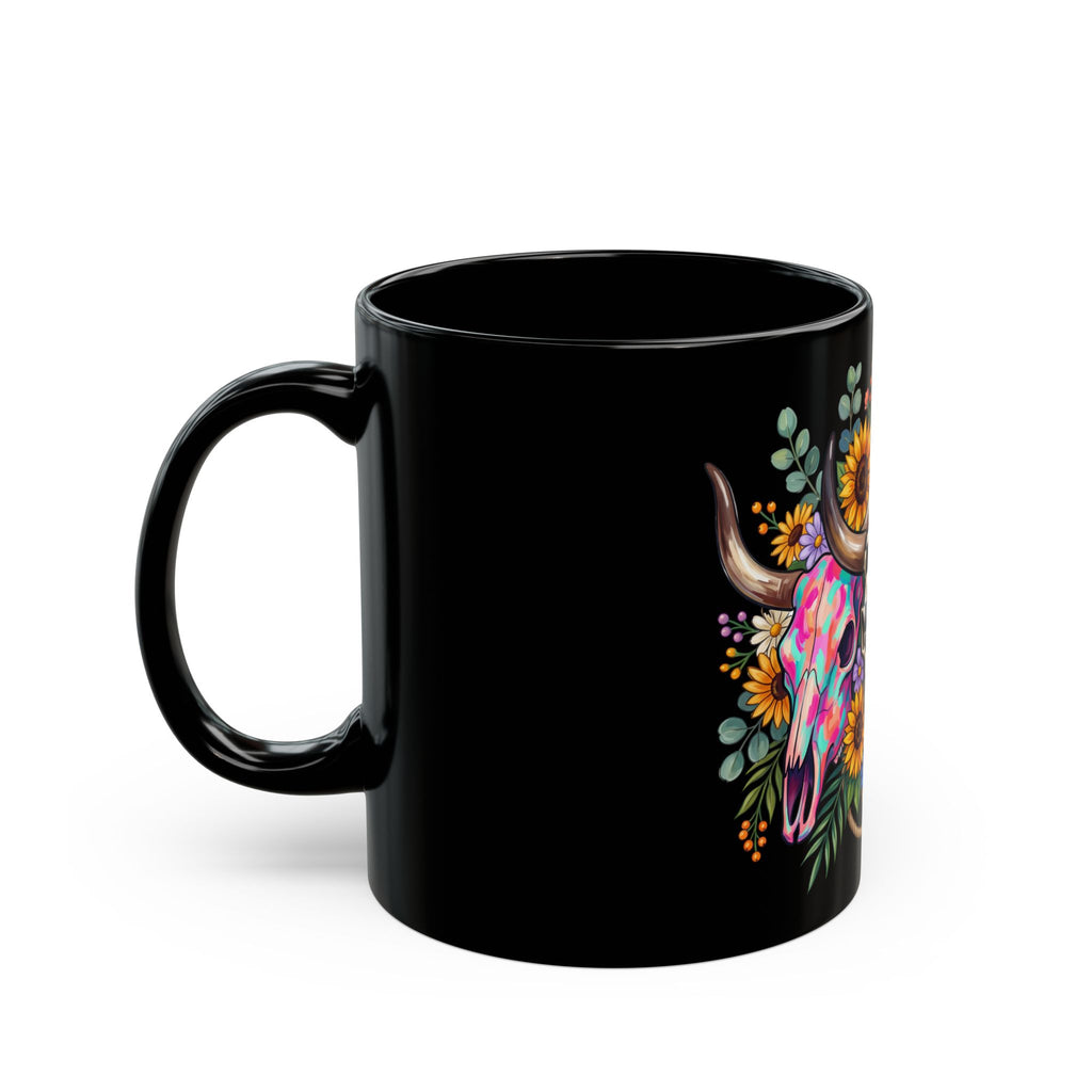 Checkered Cow Head Mug