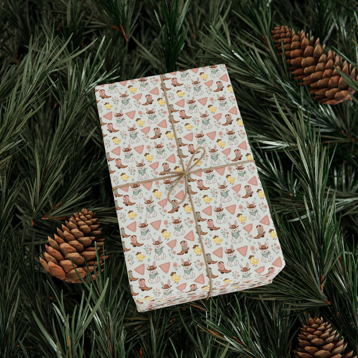 Western Easter Bunny Wrapping Papers
