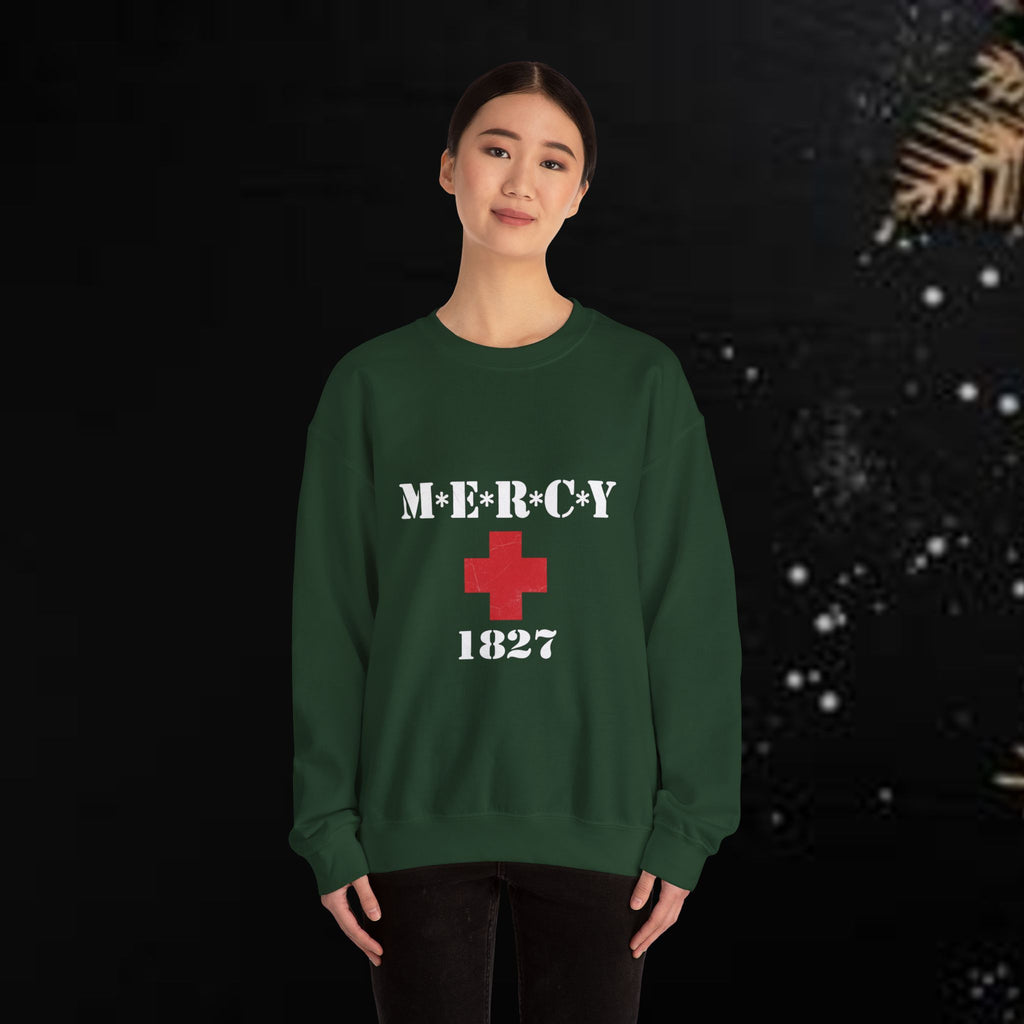 Red Medical Cross sweatshirt | Minimalist First Aid Symbol