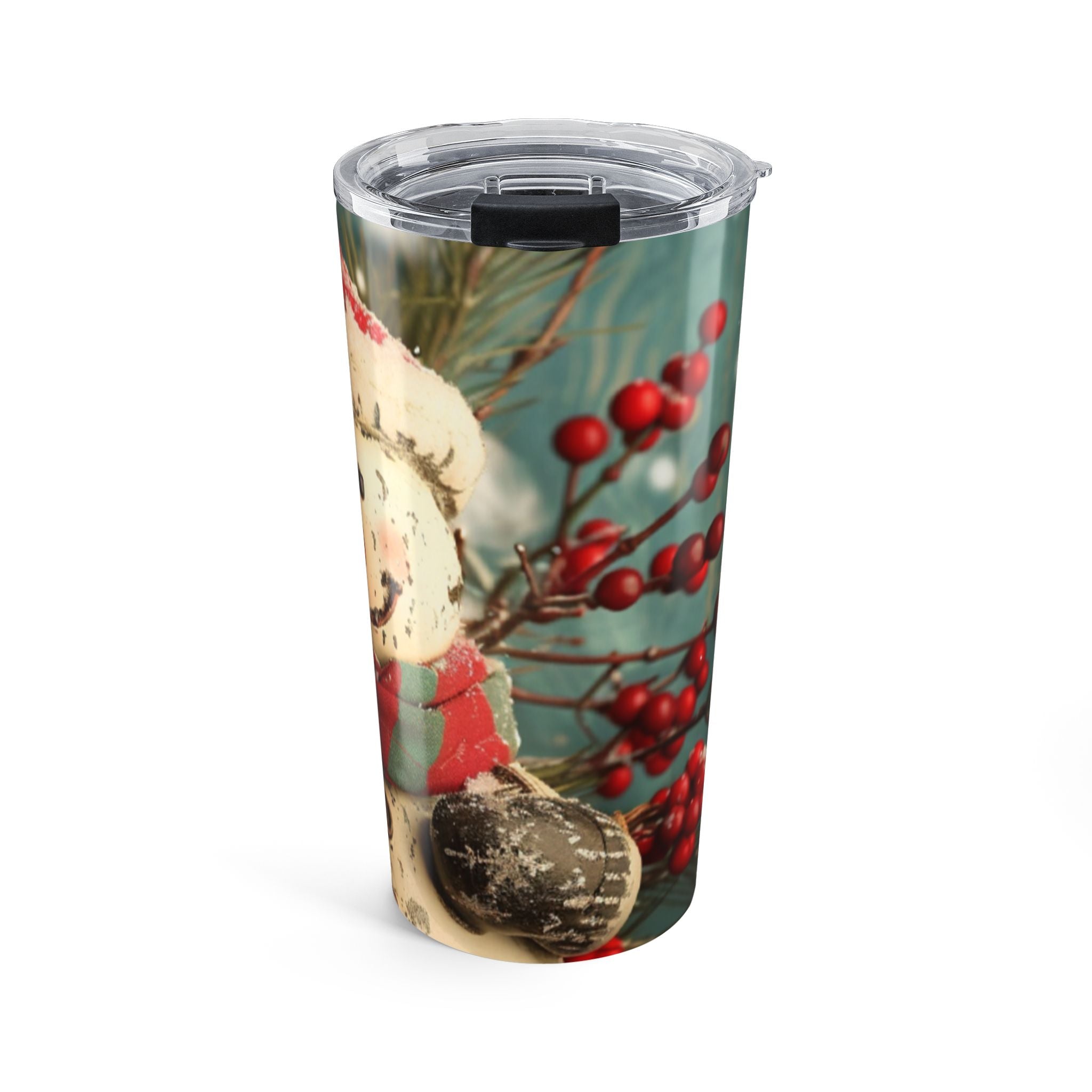 Snowman with Berries Tumbler