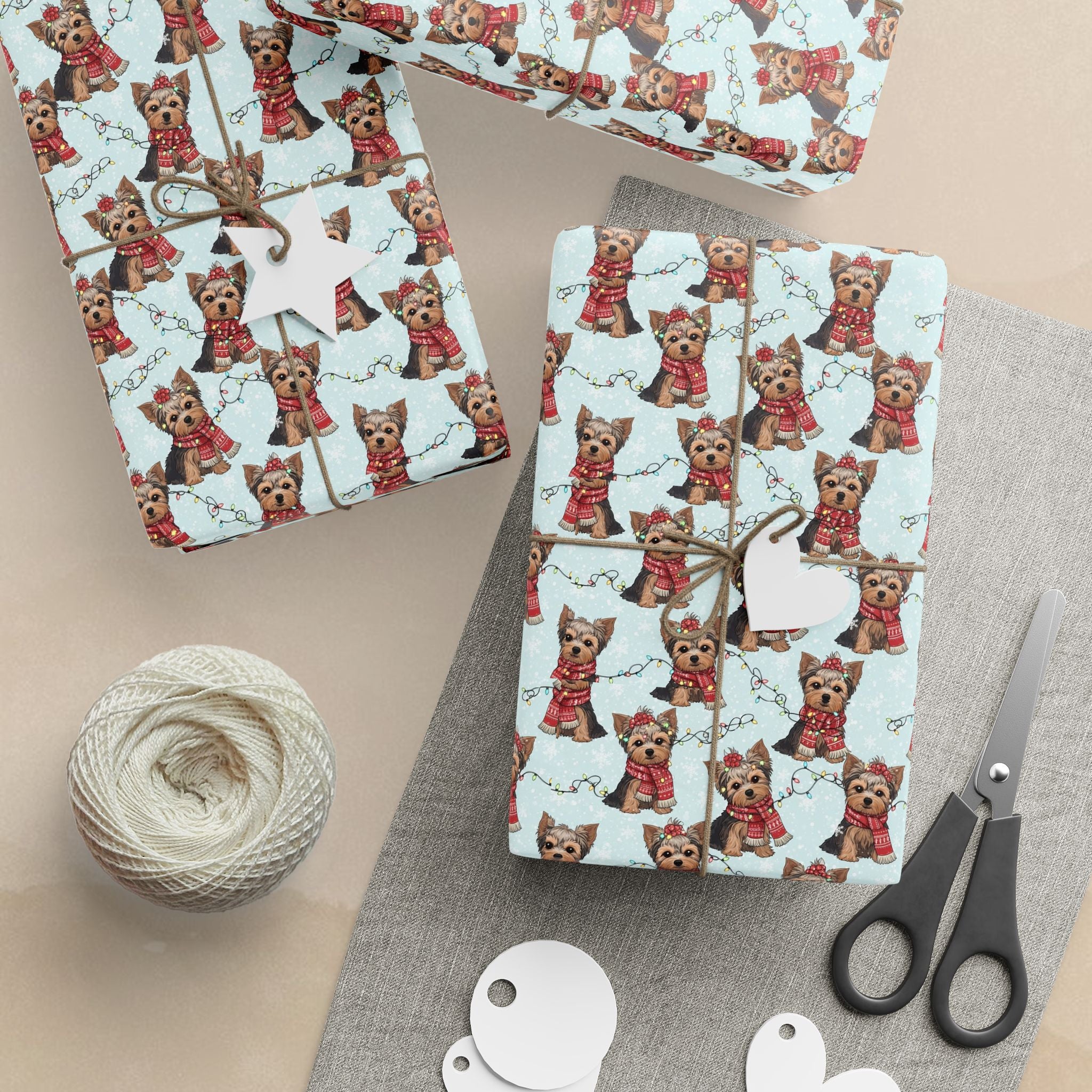 Yorkie Christmas Wrapping Paper