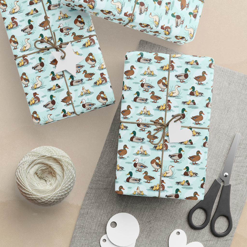 Whimsical Ducks Wrapping Paper