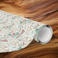Hand-Drawn Wedding Dresses Wrapping Paper | Mushroom Pattern Gift Wrap