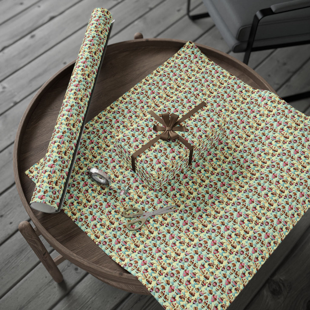 Ice Cream Cones Wrapping Paper | Patterned Gift Wrap, Dessert Party