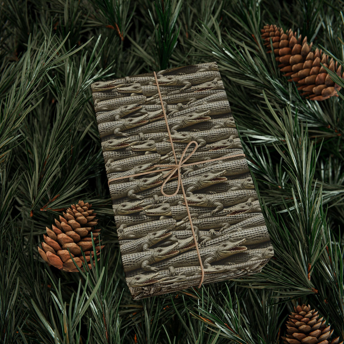 Alligator Pattern Wrapping Paper | Reptile Scale Gift Wrap Roll