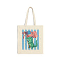 American Alligator Cotton Canvas Tote Bag