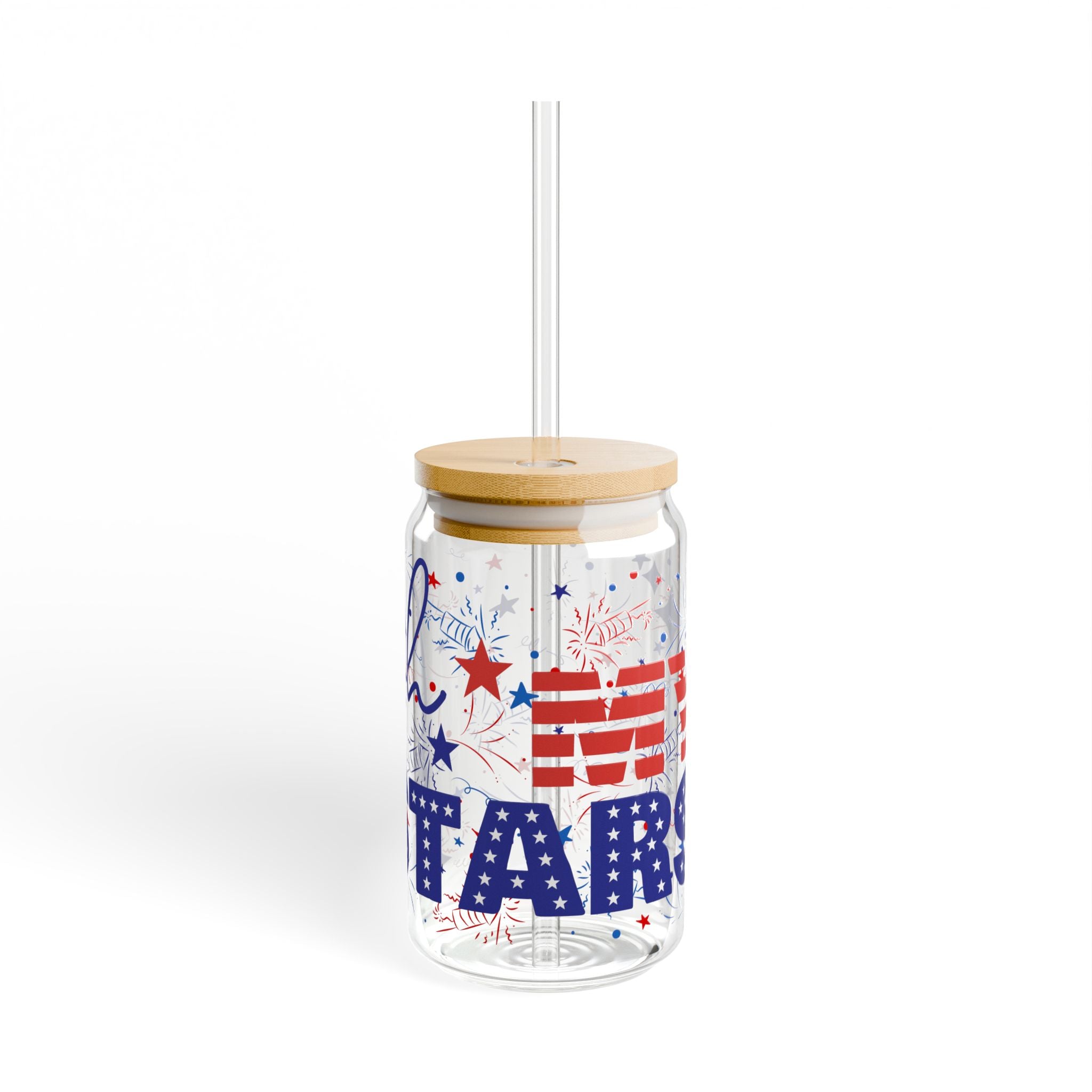 Patriotic Oh My Stars Sipper Glass