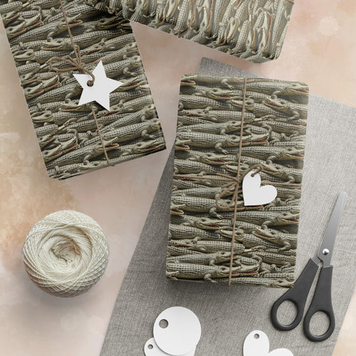 Alligator Pattern Wrapping Paper | Reptile Scale Gift Wrap Roll