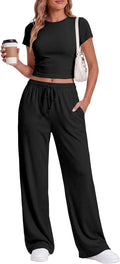 Two Piece Crop Lounge Set